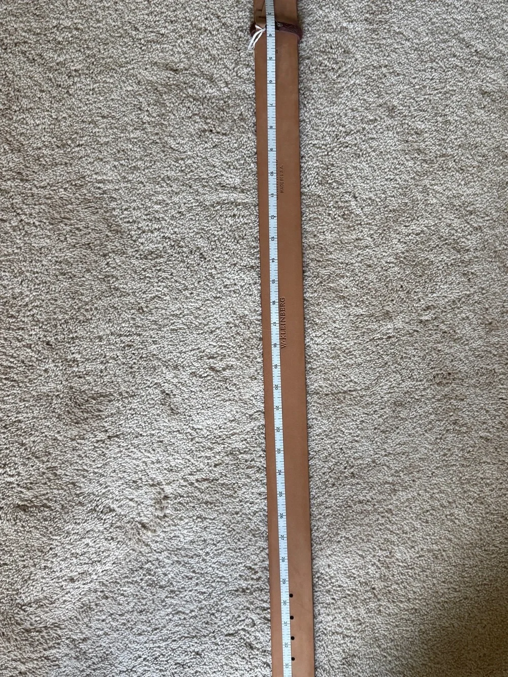 W. Kleinberg Brown Leather Waist Belt